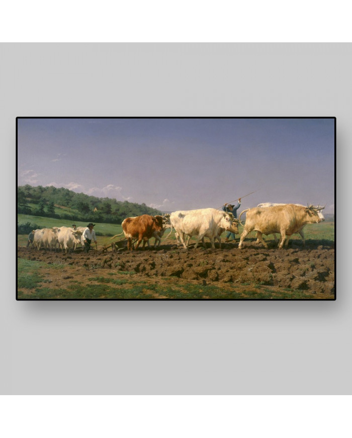 Rosa Bonheur,Ploughing in Nevers