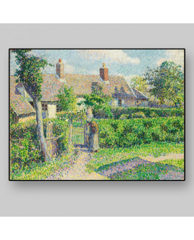 Camille Pissarro, Peasants' houses, Eragny Camille Pissarro, Peasants' houses, Eragny