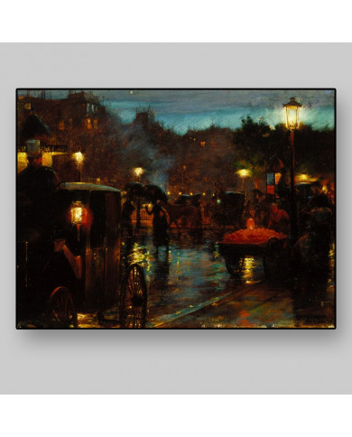 Charles  Curran, Paris la nuit Charles  Curran, Paris la nuit