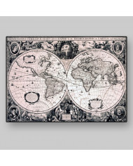 Carte du monde de Jodocus Hondius le Jeune (1594-1629)