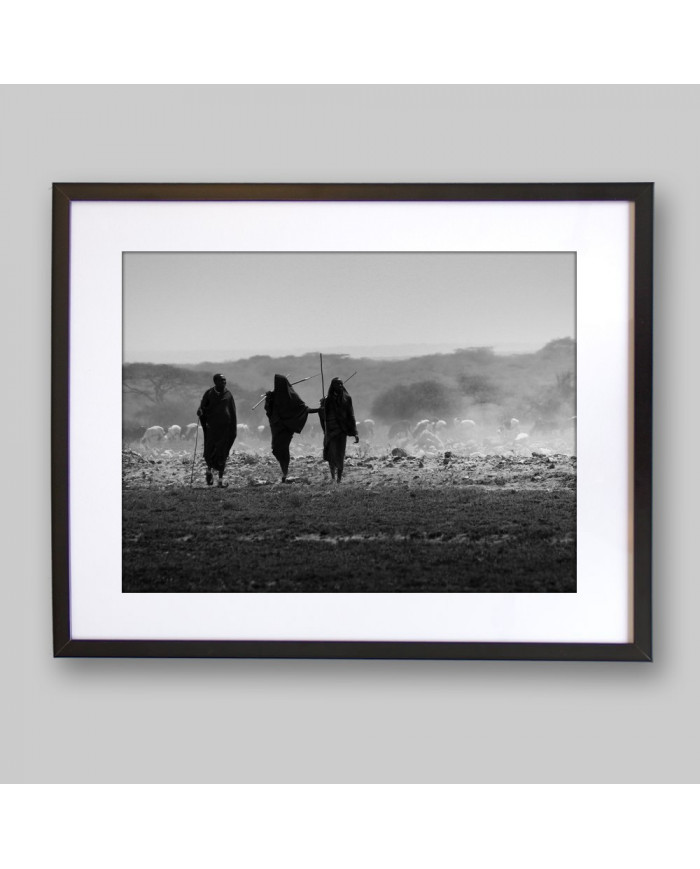 Maasai con su rebaño, Kenia