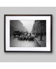 Rebaño de ovejas en Kingsway, Londres, 1926