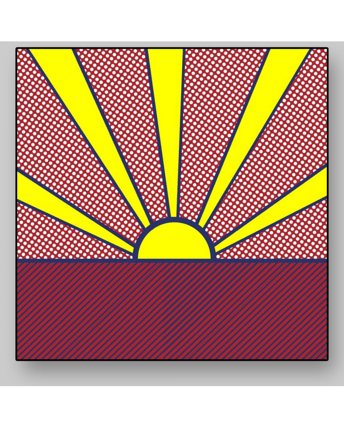 Pop art sunset
