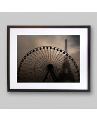 Noria en frente de la Tour Eiffel, París, Francia