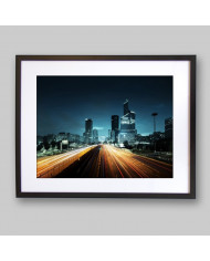 La Défense al añochecer, París, Francia