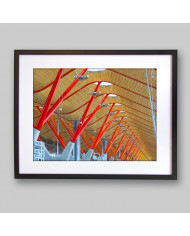 Estructura del airopuerto de Barajas, Madrid, España