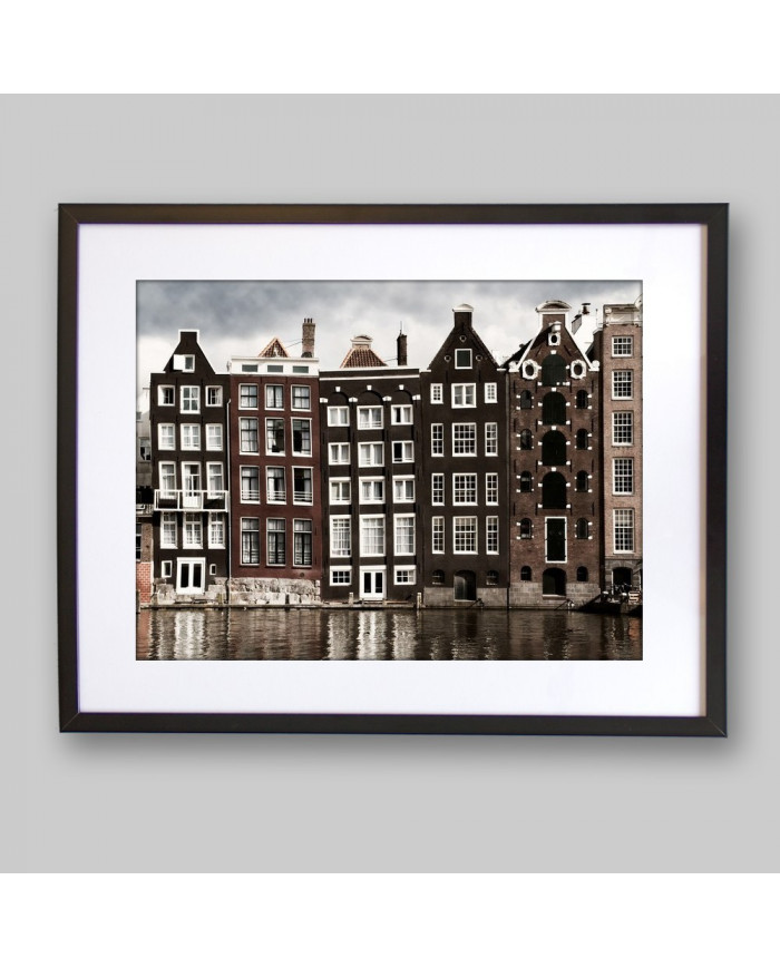 Casas del canal, Amsterdam, Holanda