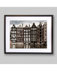 Casas del canal, Amsterdam, Holanda