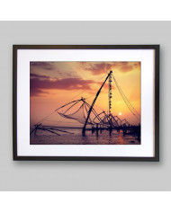 Redes de pescar, Kochi, Kerala, India