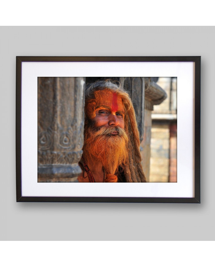 Sadhu en el templo  Pashupatinath en Kathmandu, Nepal