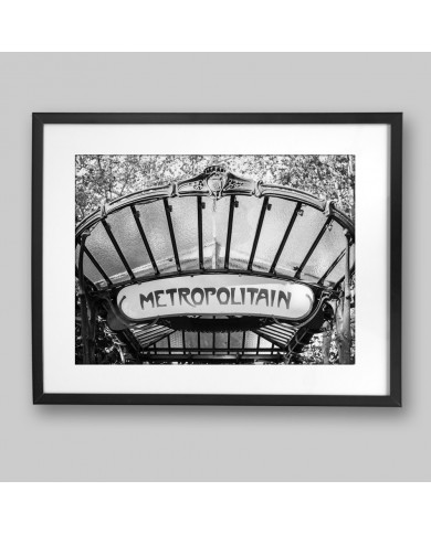 Metro Metropolitain, art nouveau, París, Francia Metro Metropolitain, art nouveau, París, Francia