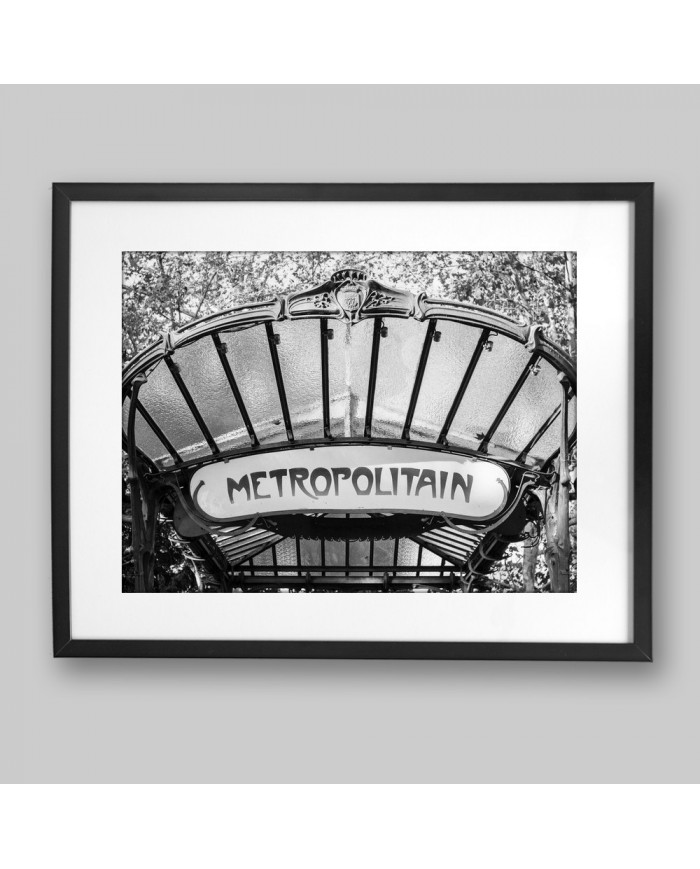 Metro Metropolitain, art nouveau, París, Francia