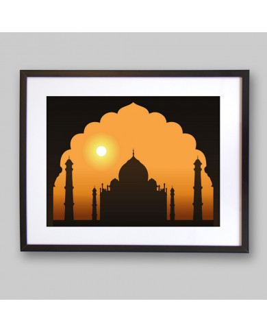 Amanecer en el Taj Mahal, India Amanecer en el Taj Mahal, India