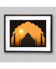 Amanecer en el Taj Mahal, India