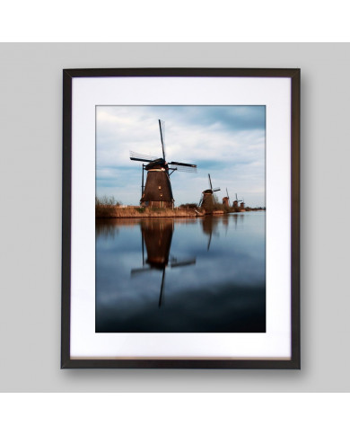 Molinos de viento en Kinderdijk, Rotterdam, Holanda Molinos de viento en Kinderdijk, Rotterdam, Holanda
