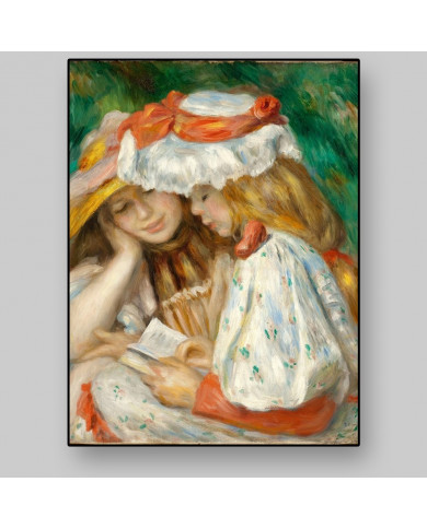 Renoir, Two girls drawing Renoir, Two girls drawing