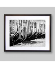 Las góndolas de Venecia, Italia