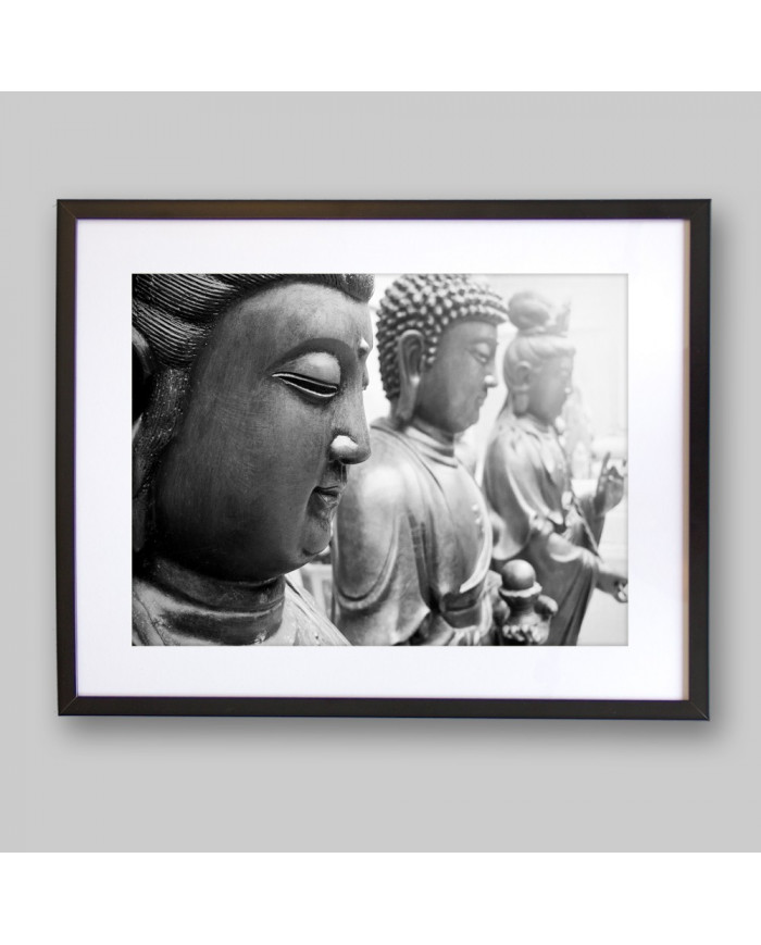 Estatuas de dioses Buda y Avalokitasvara, Tibet