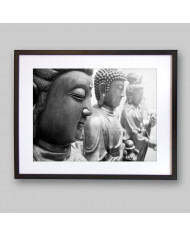 Estatuas de dioses Buda y Avalokitasvara, Tibet