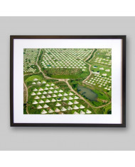 Cementerio chino a vista de pájaro