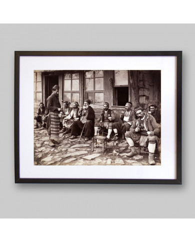Café en una calle de Estanbul, 1900 Café en una calle de Estanbul, 1900