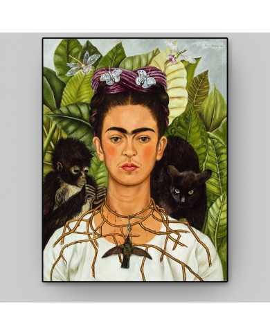 F. Kahlo, Autoportrait au collier d'épines et au colibri F. Kahlo, Autoportrait au collier d'épines et au colibri