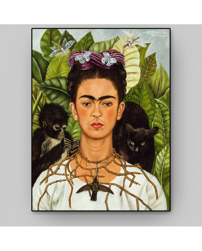 F. Kahlo, Autoportrait au collier d'épines et au colibri