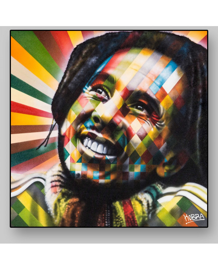 Bob Marley según mural de Eduardo Kobra