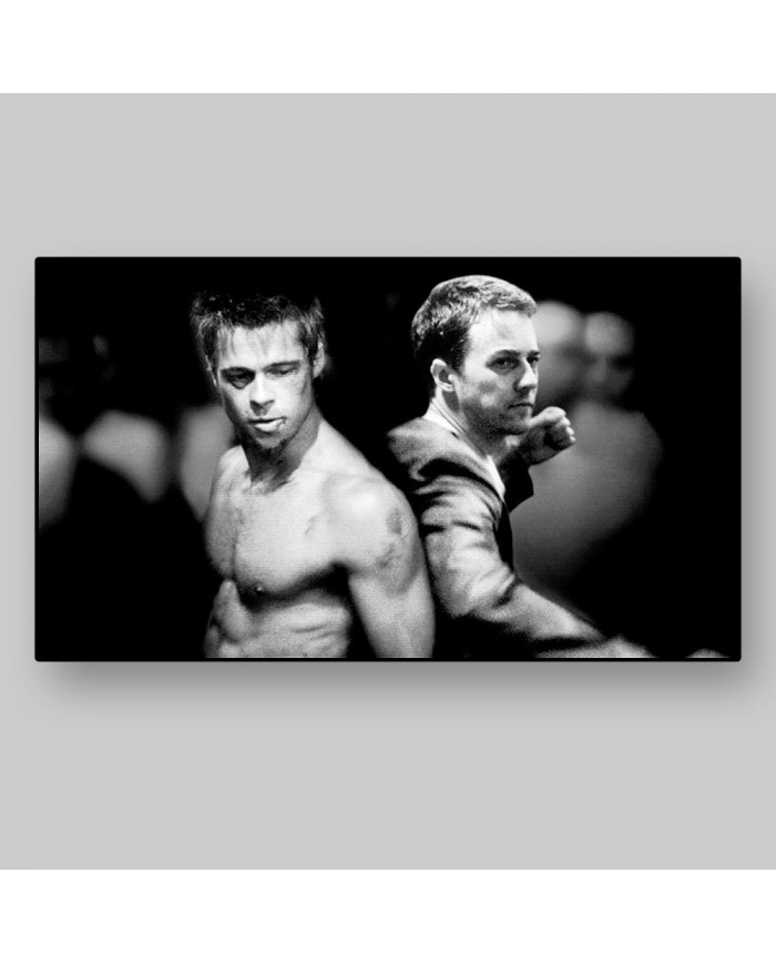 Brad Pitt y Edward Norton  en el "Club de la lucha"