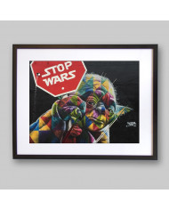 Maestro Yoda según mural de Eduardo Kobra