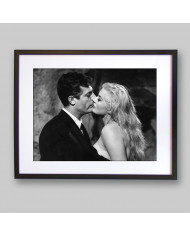 Marcello Mastroianni y Anita Ekberg en "Dolce Vita"