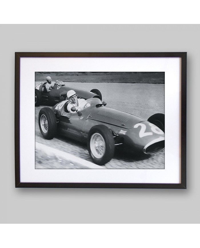 Stirling Moss con Maserati y Juan Manuel Fangio con Ferrari, 1956