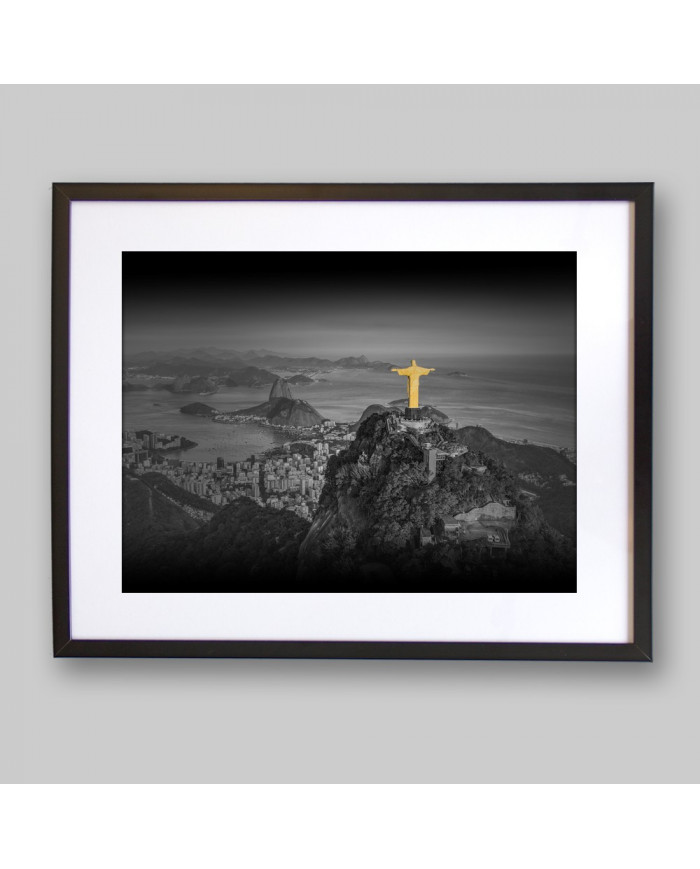 Vista aérea del Cristo Redentor, Río de Janeiro