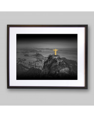 Vista aérea del Cristo Redentor, Río de Janeiro