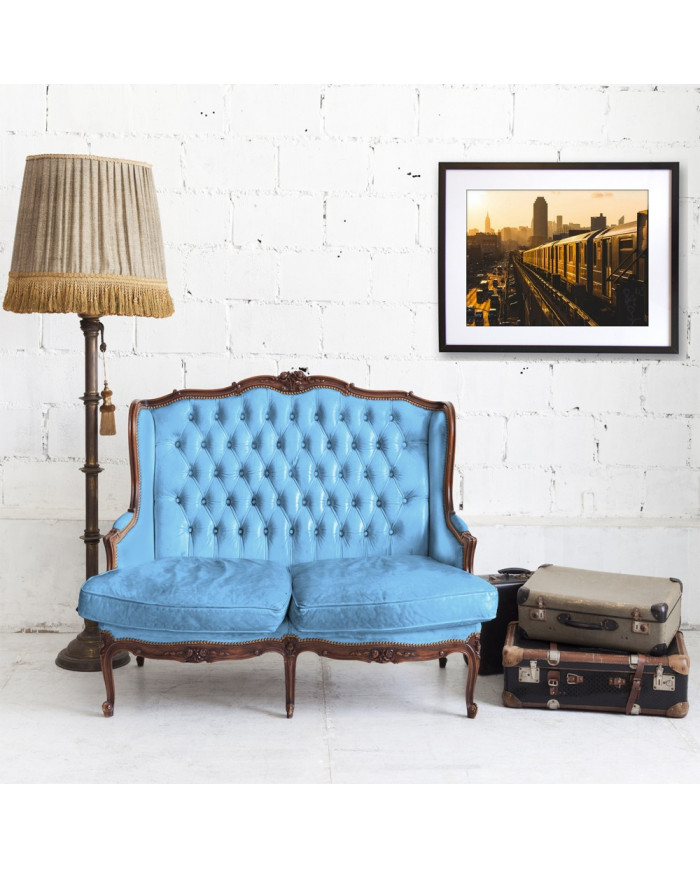 Metro de Nueva York al atardecer, USA