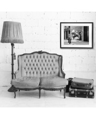 Graffiti de un cowbow en Hewlett Street, Londres, UK